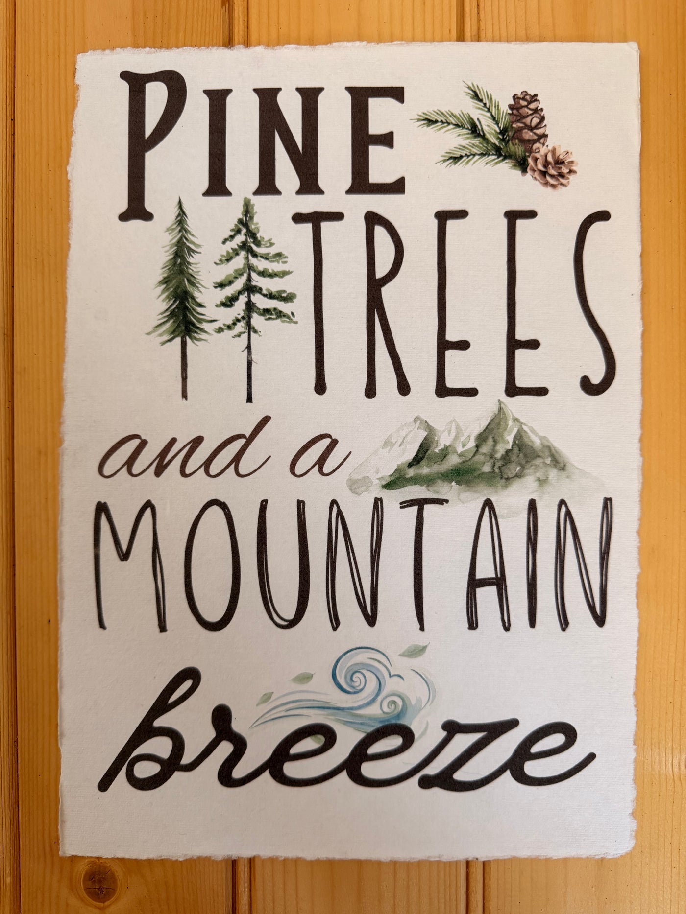‘Pine Trees and a Mountain Breeze’ Print